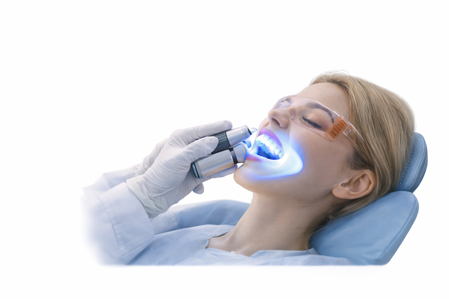 Diş Beyazlatma için klinik ortam konsept görseli