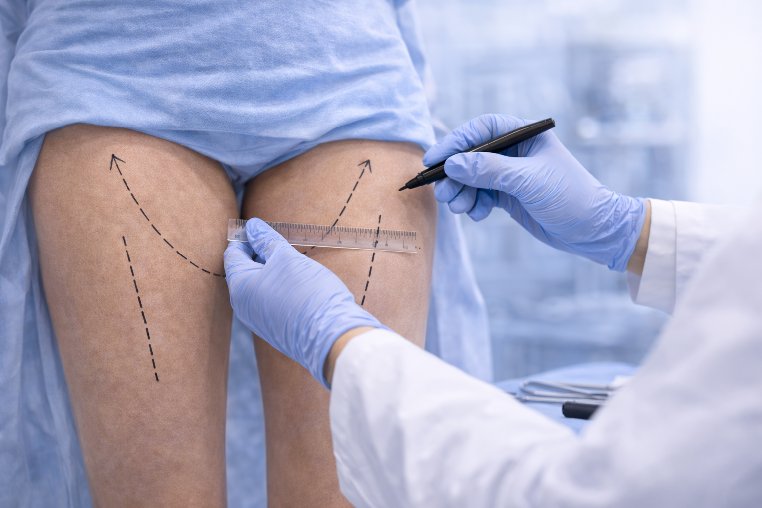 Uyluk Germe için klinik ortam konsept görseli