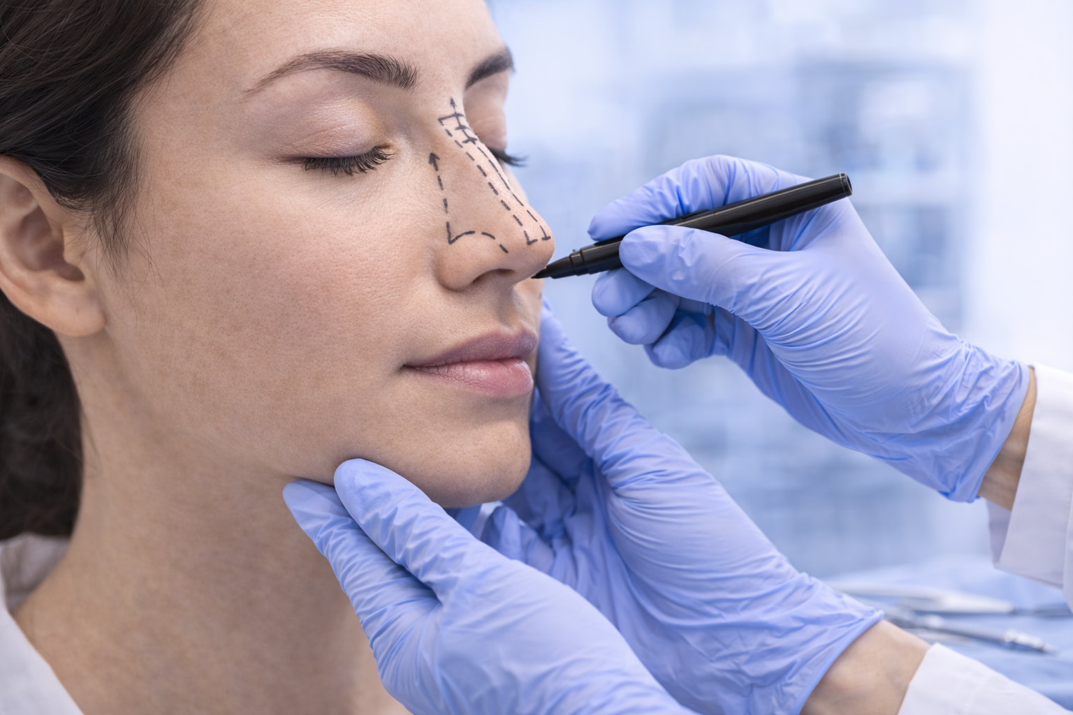 Burun Estetiği için klinik ortam konsept görseli