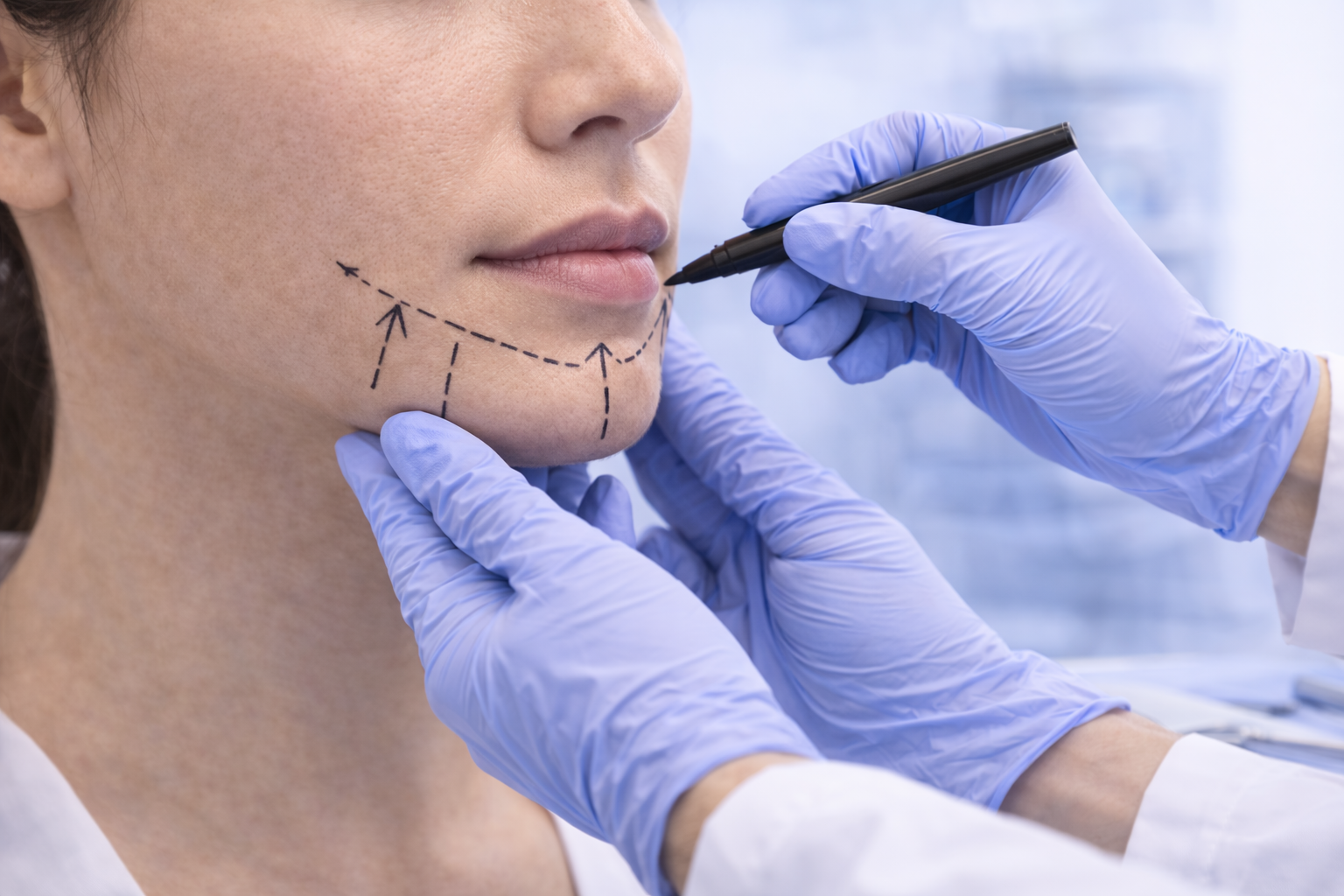 Çene Estetiği için klinik ortam konsept görseli