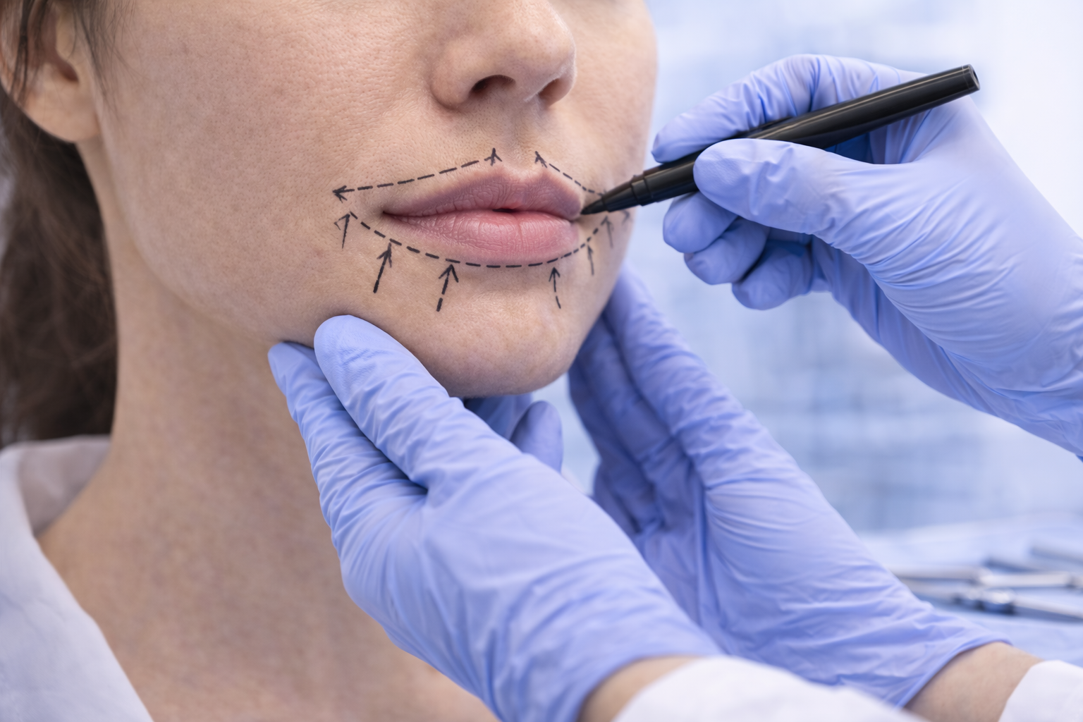 Dudak Estetiği için klinik ortam konsept görseli