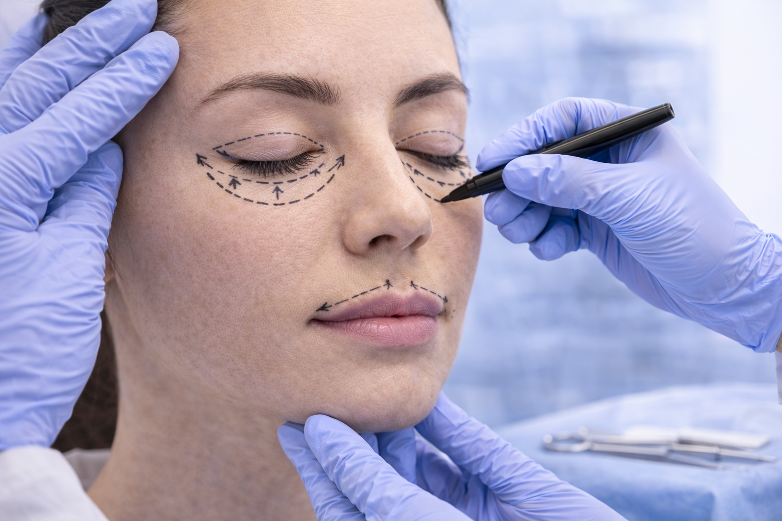 Göz Kapağı Estetiği için klinik ortam konsept görseli