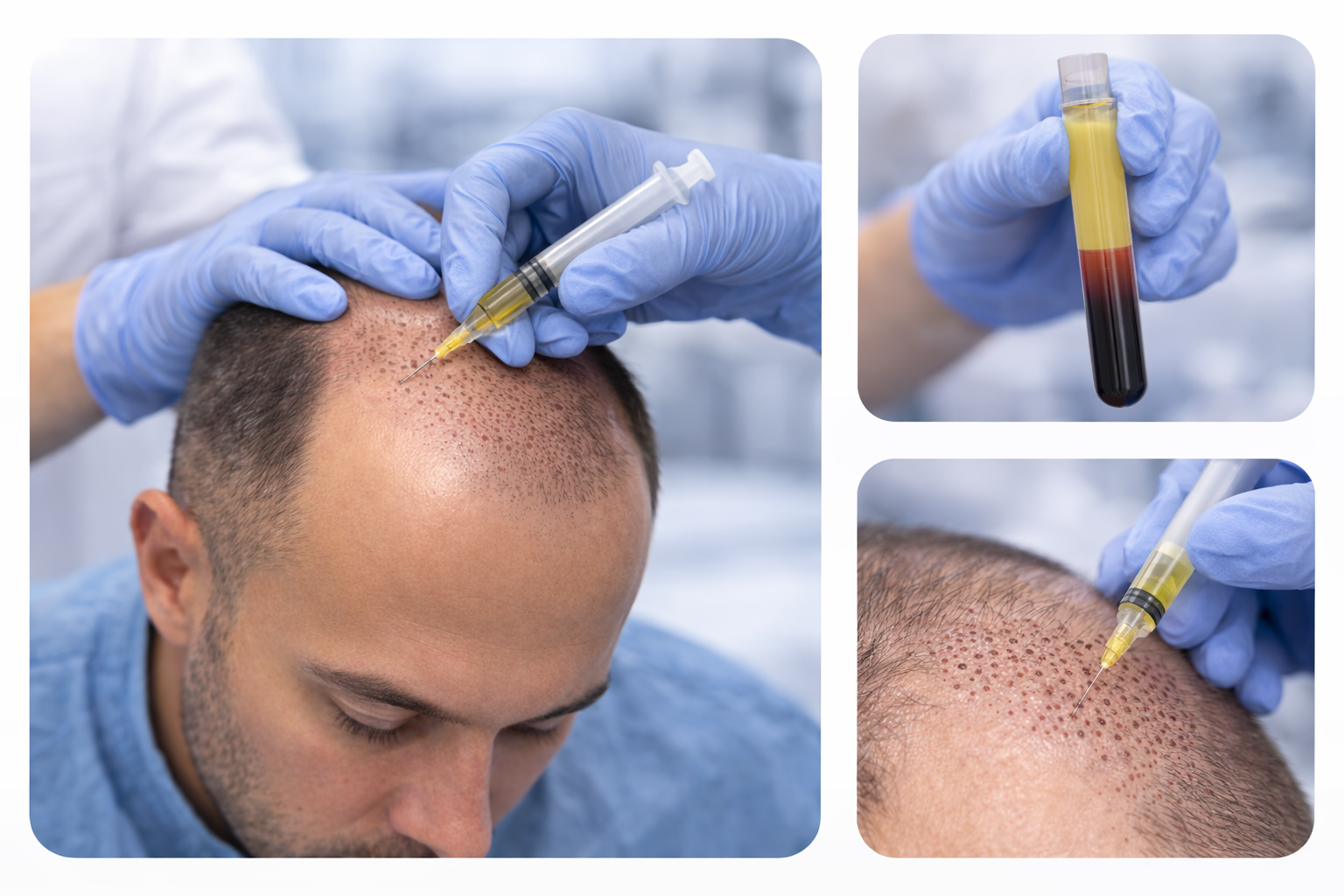 PRP Yöntemi için klinik ortam konsept görseli